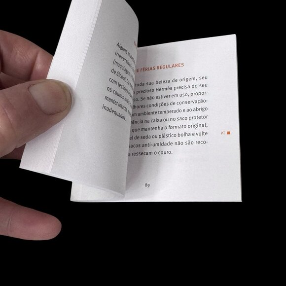 Hermès Les Peaux Précieuses Booklet Leather Guide Care Authentic Card Envelope - Picture 6 of 12